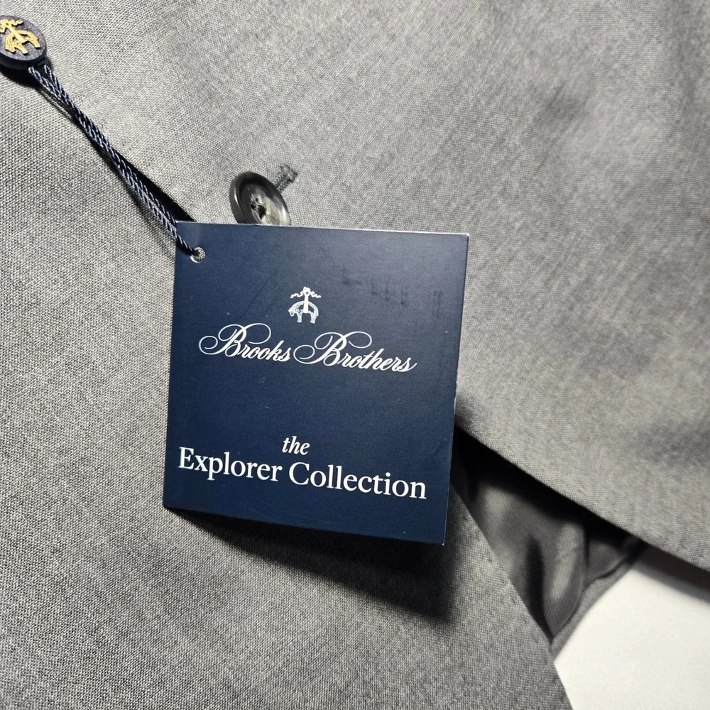 NEW Brooks Brothers Explorer Collection Wool Suit Jacket Blazer 48L Canonico